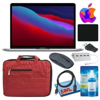 Rabljeni jabučni paket za laptop za jabuke sa crvenom torbom za nošenje + USB čvorište + više