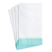 Posteljina papirna ručnik salvete u Robin plavoj boji - četiri od 15