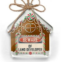 Ornament tiskan jednostrani čuvar za razvojni programer Vintage smiješan potpis Christmas Neonblond
