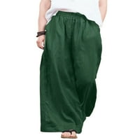 Ženske palanzo hlače casual labave baggy fenjer hlače čvrste boje hlače široke noge hlače hlače