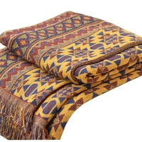 Čista pamučna tkana boemska pokrivač s kaučem na kauču prekrivači pletena pokrivačica