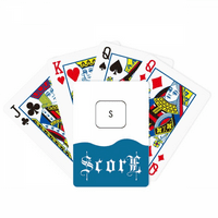 Simbol tastature S Art Deco Fashion Rezultati pokera Igračka kartica INDE IGRE