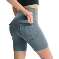 Bikarske gaćice za žene joga vježbanje kratkim joggerima atletska kompresijska hlače bedra visoka nogavica