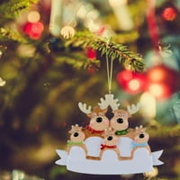 Ornament za božićne porodice, DIY Xmas Dekoracije stabla za porodicu i prijatelje
