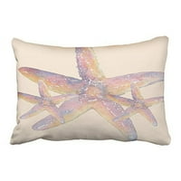 Jastuk za bacanje u Winhome Rectangl Starfish Jednostavni uzorak jastučnice od poliestera sa skrivenim