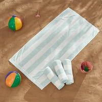 Linery & Co. Luksuzan pamuk kabanski trak ručnik za plažu Eukaliptus zelena 40 70 1 komad