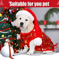 Božićna košulja prsluk mekani prozračni kućni ljubimac odjeću Xmas Holiday Dog Weidel Snjegović tiskani