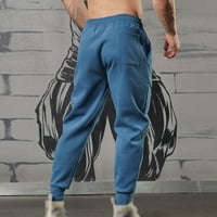 Aaimomet Joggers za muškarce Fitness Trčevi pantalone za rezanje labavih struka Boja podudaranja hlača