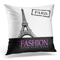 Ružičasta arhitektura sa Parizom u prekrasnom poklopcu jastuci jastučnice