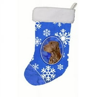 Carolines Treasures poljski španijel zimski snježni pahulji božićne čarape