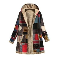 Tagold zimski kaput jakna jesen odjeću za žene, ženske pamučne i posteljine tiskarske dukseve fleece