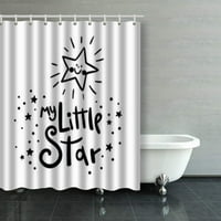 Moja mala zvjezdana svijetla zvijezda smiješna citata tuš za zavjese za tuširanje kupaonice