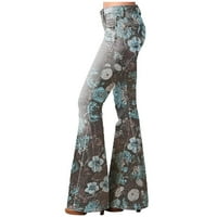 Frostluinai Jeans traper hlače za žene čišćenje modnih ženskih struka labave džepove čipkaste pantalone