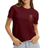 Majica sa ljetnim konstelacijama Royallove ženske ljetne saviježnice Slatke grafičke labave teberse,