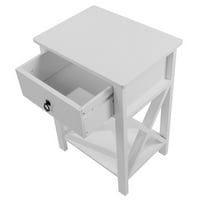 Ktaxon NightStands X-Design Boint krajnjeg stola noćno stalak za skladištenje sa kanticom za dnevnu