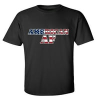 Trenz košulja Kompanija American AF Unise kratki rukav majica-crni-4xl