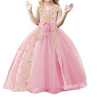 Svečane haljine za tinejdžerske djevojke haljina princeza haljina bez rukava duga haljina cvijeća djevojka