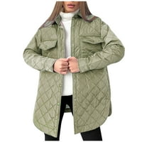 Ženska zimska kaputa odjeća, ženska topla čvrsta kapuljača s vilim zimske parkas kaputa od polje vojske