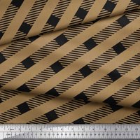 Soimoi smeđa pamučna kambrična tkanina dijagonalna prugasta plaft tkanina od dvorišta široka