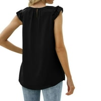Olyvenn ženske ljetne šifonske košulje karoserije Žene modne trendi vrhovi bez rukava od punog cami