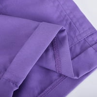 Jsaierl Teretne kratke hlače za žene dame modne casual solidne boje visoke struk teretni hlače A-line