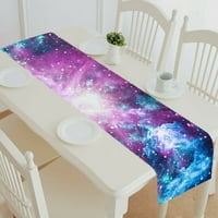 Galaxy u svemirskoj ljepoti svemirskog crnog rupa stol za trkač stol za stol za stol za čaj krpa