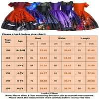 GLONME BAT PRINTRANO DRŽAVE DIJELOVE Slatka opruga Cosplay kostim s ramena kratkih rukava Halloween