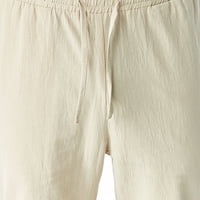 Znojeće hlače za muškarce čišćenje muškaraca modna čvrsta povremena elastična struka džepne pantalone