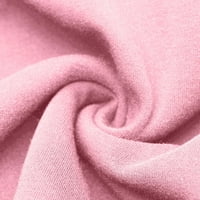 Valentinovo košulje za žene zaljubljene modne modne ženske ležerne dugih rukava tiskanih ženskih dukseva Pink XXL A8294