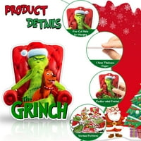 Grinch božićni ukrasi za ukrase drveća Božićne ukrase minijature za smole za Craft Božićni dekor