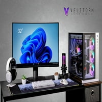 Velztorm Lu Gaming Entertainment Desktop, WiFi, USB 3.2, HDMI, Port za prikaz, Win Pro)