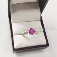 Pink Alexandrit Ring, srebrni prsten, ženski prsten, prirodni alexandrit, june rođenje, Božić, Dan zahvalnosti,