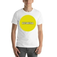 Žuta dot Keshena kratka rukav pamučna majica s nedefiniranim poklonima