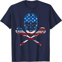Tree Lacrosse Američka zastava La kaciga za štale 4. srpnja Pokloni majica