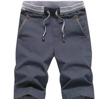 AOKSEE muške kratke hlače Ležerne prilike u udobnim kratkim džepovima Elastične kratke hlače Gratke