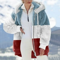 Zimski kaput za žene modni žensku žensku jaknu FAU kaput zimski patentni patelica dugih rukava gornja