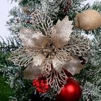 Cvijeće za božićne otvorene božićne drvce Privjesak Božićni ukrasi šareni božićni ukras cvijeća festivalske zabave