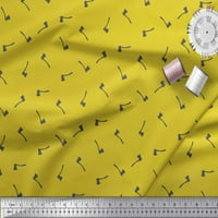 Soimoi Yellow Rayon tkanina AX hardverska tkanina od dvorišta široko