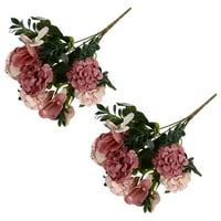 Simulirani hidrongea ukras za vjenčanje cvijeta cvijeća cvijeća buketa