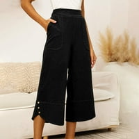 Ležerne pantalone za žene Ženska visoka struka Velike veličine Ležerne prilike, pamučne nepravilne ženske