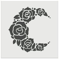 Cvjetni mjesec ruže DIY cookie zidni obrtni šablon