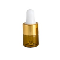 Mini boce s kapljicama, sa staklenim kapljicama za ponovno punjenje očiju praznim esencijalnim uljnim bocom za esencijalne ulje ulje ulja tečnosti za pohranu parfema bijeli 1ml