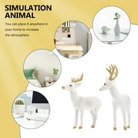 Simulacija sika jelena dekors Početna Office Desktop Ornament Lijepe figurice jelena