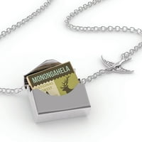 Ogrlica s bloketom Nacionalna američka šuma Monongahela Nacionalna šuma u srebrnom kovertu Neonblond