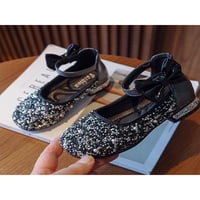 Tenmi Kids Flats Rhinestone Haljina obuća za gležnjače Princess cipela Comfort Comfort pumpe Djevojka