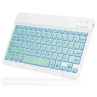 U lagana ergonomska tastatura s pozadinom RGB svjetla, multi uređaj tanka punjiva tastatura Bluetooth