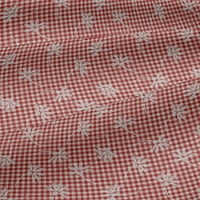 Onuone viskoznog dresa Crvena tkanina blok zanatski projekti Dekor tkanina štampan dvorište široko