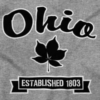 Ohio slatka bukeye listov suvenir Muška grafička majica Tees Brisco Brends 5x