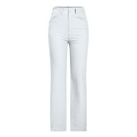 Žene Ležerne prilike pamučne hlače Grafičke duge pantalone CrckString Comfy elastične hlače s elastičnim