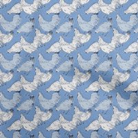 Onuone pamučni dres srednje plave tkanine ptice pijetao tkanine za šivanje tiskane plovidbene tkanine